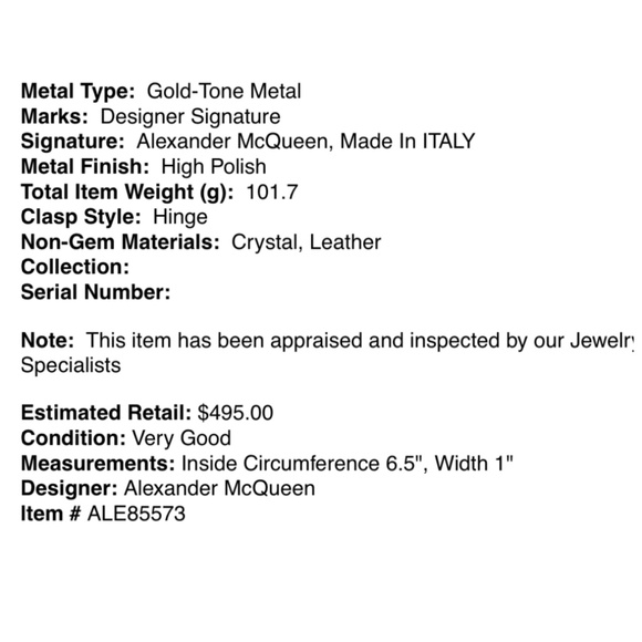 Alexander McQueen skull cuff bracelet - Picture 4 of 4